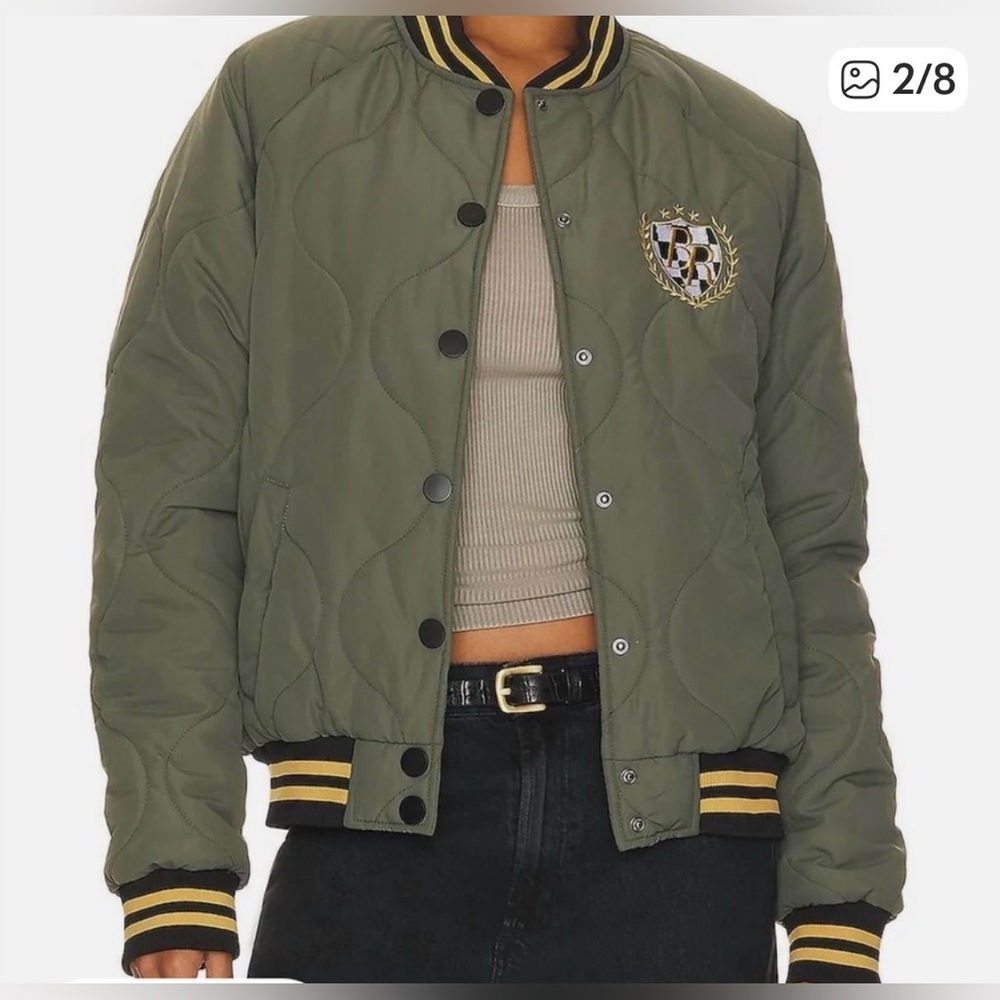 NWOT Beach Riot Flight Bomber Jacket - Picture 4 of 11